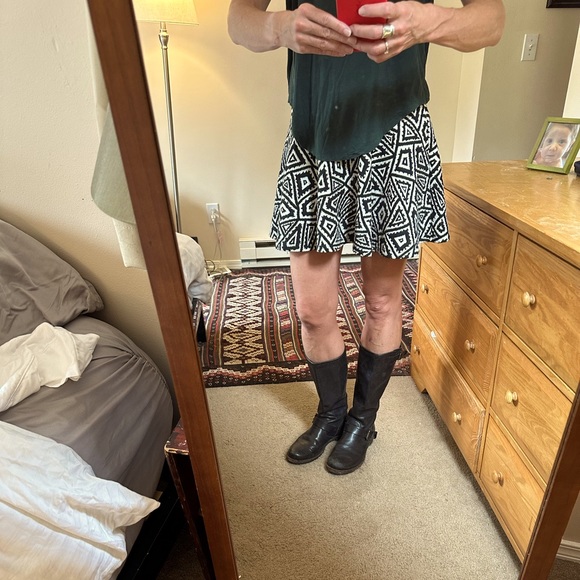 Zara black and white mini skirt Size S - Picture 1 of 7